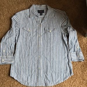 BOGO Champs chambray top M